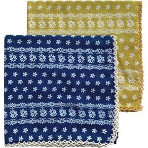 2 Pack Large Cotton Bandana Headband Css002 - Lace #1